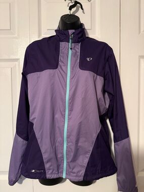 Pearl Izumi Two-Tone Purple Lightweight Utility Jacket with Teal Zipper